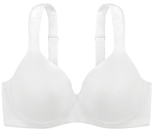 Dorina Sujetador Rachel para Mujer - Sujetador Demi Ligeramente Acolchado con Aros, Copas moldeadas, Tirantes Ajustables y Suave Tejido de Microfibra para un Confort Total, Blanco
