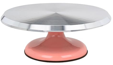 girevole per torta in metallo, supporto per torta rotante | Torte da tavolo girevole per decorare,Alzata per torta girevole silenziosa, supporto girevole per torta, strumenti da forno, girevole per