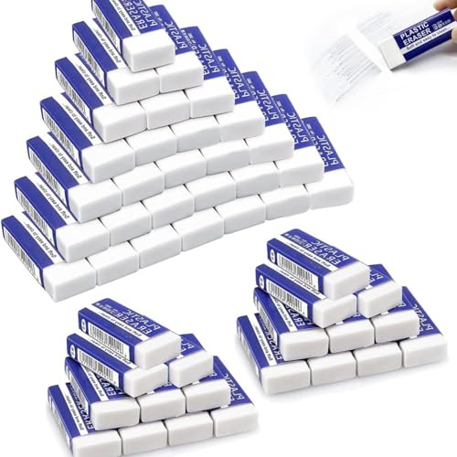 CZAYEFNH 50 Gomme da Cancellare per Matita - Gomma Bianca Morbida, Articoli per Scuola e Ufficio, Strumenti per Disegno a Matita e cancelleria Artistica, Facile da Cancellare (Piccola Dimensione)