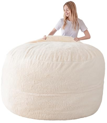 MAXYOYO Bean Bag Chair Cover(Cover Only,No Filler), Washable Soft Cover for Living Room Bedroom