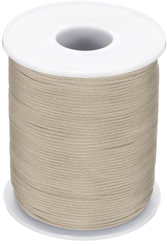 PATIKIL Nylon Cord 1mm x 109 Iarde, Filo Di Nylon Intrecciato Per Braccialetti Cordino Per Nodi Cinesi Per Creazione Di Gioielli Collane Perine Tende A Pacchetto, Cachi