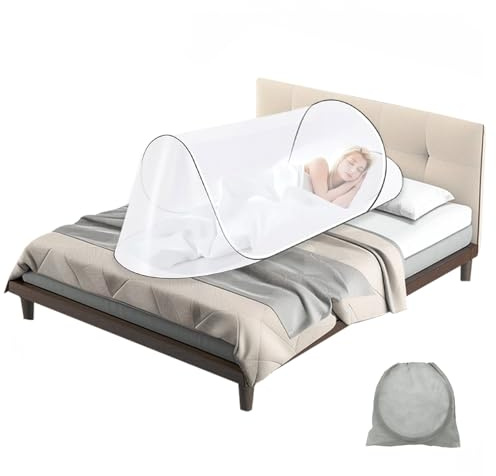 shallyong Moskitonetz Bett, 200 x 80 x 56 cm, Tragbares Moskitonetz Pop Up, Familien-Moskitonetzbett, Fliegennetzzelt, für Zuhause und Camping Geeignet,
