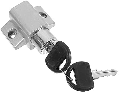 NUOBESTY Safety Window Lock Sash Stopper with Key -Theft Sliding Window for Childproofing Design Easy Installation Indoor Ventilation
