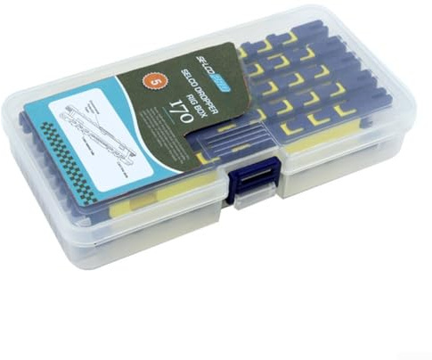 Lot de 5 planches d'enroulement double face pour ligne de pêche avec étui de transport pratique en EVA