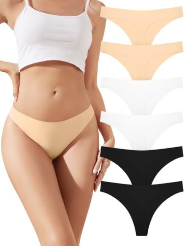 ANSUKOO Stringtrosor Dam,String Trosor UnderkläDer Flerpack,Seamless Thong
