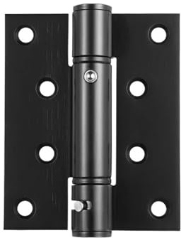 Cerniera invisibile for porta con chiusura automatica, a molla in legno scuro, posizionamento ritorno automatico for il miglioramento della casa(Gold)