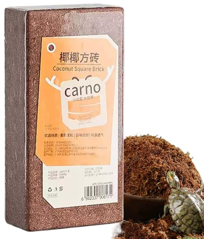 Sustrato de Fibra comprimida, Fibra de Coco orgánico Transpirable para terrarios de Reptiles, Ropa de Cama de hábitat de Tortuga, ermitaño y Rana, Forro de terrario para Mascotas Que