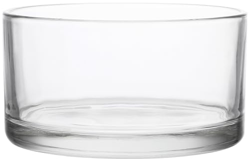 NUSITOU Maceta Hidropónica de Cristal Transparente para Plantas, Jarrón Cilíndrico Ancho para Flores y Centros de Mesa, Recipiente para Cultivo de Suculentas y Orquídeas