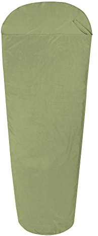 10T Hüttenschlafsack aus Baumwolle für Camping und Outdoor, Ultraleicht, 225x90 cm, Schlafsack mit kleinem Packmaß, ideal für Reisen & Sommer