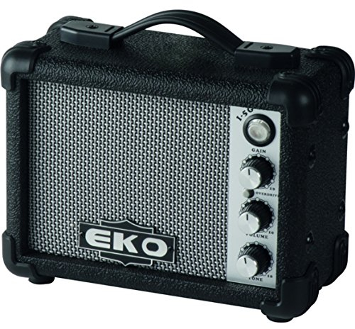 EKO GUITARS- I-5G BLACK, Amplificatore Combo a Batteria per Chitarra, Dotato di Due Canali, Ingresso Mp3/PC, Uscita per Cuffia, Potenza 5 Watt, Peso 1,9 kg, Colore Nero