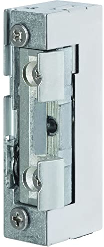 Assa Abloy 118E130-D11 Effeff 118E130 - Abrepuertas eléctricas, 6-12 V, con contacto instantáneo y permanente, dirección universal, 118E130, color plateado