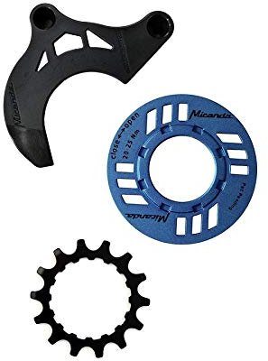 Miranda Kettenschutz-Set für E-Bike 14 Zähne Kettenführung für GEN 2 blau