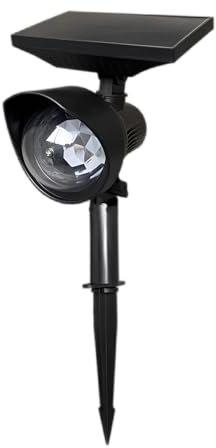 PRETTYLE Outdoor Solar Garden Disco Ball Party Lights Portable Rotating Strobe Light Energy-Saving Pathway Landscape Lighting Solar Garden Lights Outdoor Waterproof Bulbs