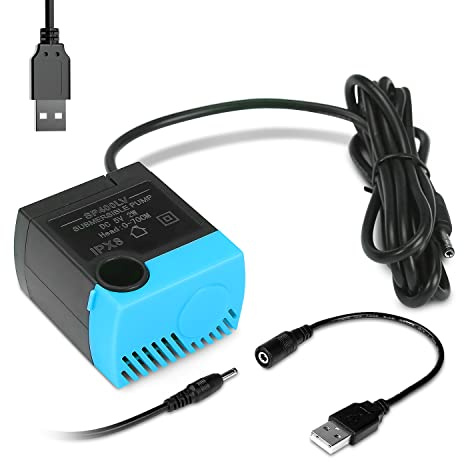 SanKlev SP-400LV Cat Water Fountain Pump,USB Replacement Pump for Pet Drinking Fountains Compatible with Ceramic, Butterfly,Seaside and Multi-Tier Pet Fountains(No AC Adapter)