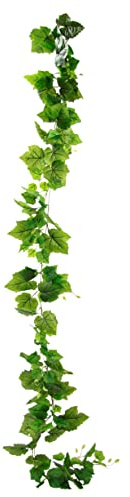 Flair Flower girlang dekoration AST vinranka dekorera hotell pyssel hängande vinblad konstgjorda blommor bröllop fest trädgård festival dekorationer väggdekoration, 194429 GN, grön, 180 x 16 x 8 cm