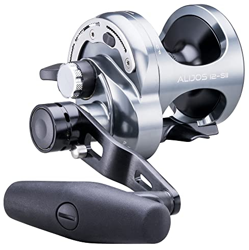 Okuma Alijos 12 Sii Rh Jigg 2-Speed - Multirolle, Meeresrolle zum Pilken, Angelrolle