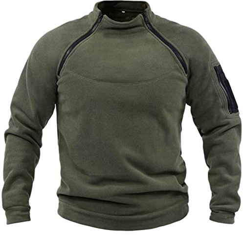 Tactical Combat Fleece Pullover Jacke Herren Army Combat Sweatshirt Military Athletic Sport Jumper Tops Manner Casual Winddichte Pullover 2025 Frühjahr Outdoor Fleecejacke