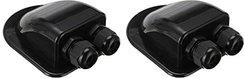 Janasiba 2 x pasacables para entrada de cables de techo para panel solar Caravan Boat-B