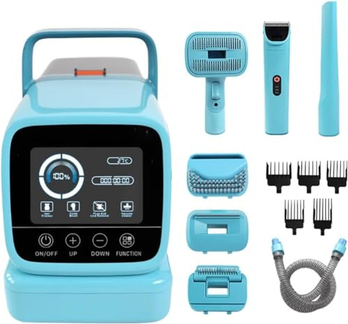 BANTASE Dog Grooming Vacuum for Shedding Dog Grooming Kit, Dog Clippers for Grooming Brush for Dogs Trimmer with 5 Pet Grooming Tools Low Noise Hair Remover Pet Cat Grooming Supplies-2024