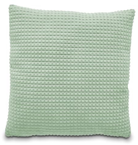 Como Dekokissen Sofakissen 70 x 70 cm mit Wabenoptik grün, 100% Polyester | Kissenbezug abnehmbar inkl. Kissen, Bodenkissen Kuschelkissen Zierkissen, Wohnzimmer Schlafzimmer, praktisch für Zuhause