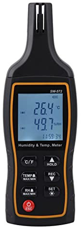 Termometro LCD, rilevatore digitale portatile di temperatura e umidità, mini igrometro per umidificatori, termostato per rettili, barattoli e frigorifero