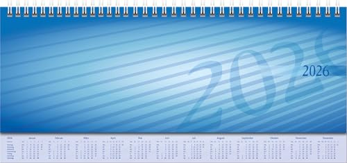 rido/idé Agenda transversal, modèle séquence, 2026, 297 x 105 mm, carton, bleu