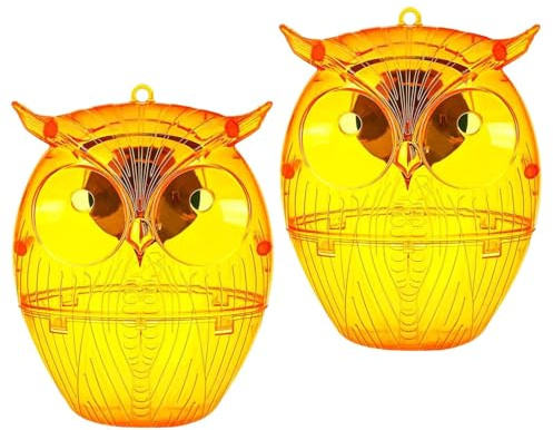 Wespenfallen zum Aufhängen, Solar-Wespenfallen zum Aufhängen, 2 x Bienenfänger mit LED-Licht für verbesserte Anziehungskraft und Wiederverwendbarkeit, für Obstgarten, Garten, Terrasse