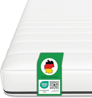 Schlaftroll Kaltschaummatratze 90x200 cm - H3 orthopädische Matratze mit ergonomischer Unterstützung, allergikerfreundlich - 11 cm Höhe