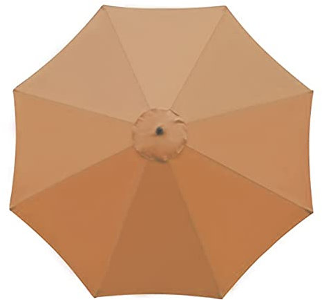 Generico Copertura di Ricambio per ombrellone da Giardino, 3 m, 8 Stecche, Anti-UV, Impermeabile, Tessuto di Ricambio per ombrellone da Giardino, Telo di Ricambio per ombrellone a sbalzo da Giardino.