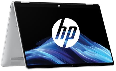 HP Omnibook 5 Flip 14-fp0001sf Ordinateur Portable Convertible 14 WUXGA OLED Tactile, PC Portable (Intel Core 5-120U, RAM 16 Go, SSD 512 Go, Intel Graphic, Windows 11), Laptop Argent, Clavier AZERTY
