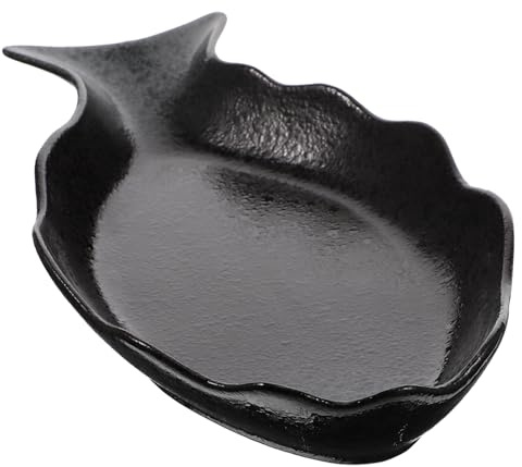 MOTHNUR Plato de Cerámica Forma de Pez Grande para Servir Comida Bandeja para Hogar y Restaurante Diseño Japonés Elegante Fácil de Limpiar y Almacenar para Reuniones y Fiestas