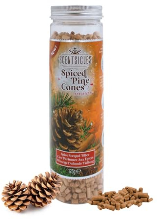 Scentsicles Weihnachtsbaum Duftgranulat 125g - Tannenzapfen - Duft Pellets zum befüllen von Duftsäckchen - Advent Winter Duftspender Baumduft Raumduft Tannenduft Duft Diffuser