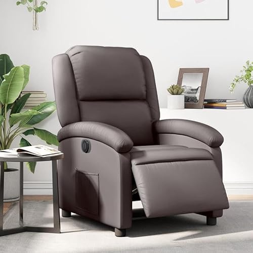 Bladez Relaxsessel Elektrisch mit Ottoman - Echtleder (100% Rindsleder) - Elektrisch verstellbar für Wohnzimmer & Büro - Hochwertiges Metall & Sperrholz - Bequem & Langlebig