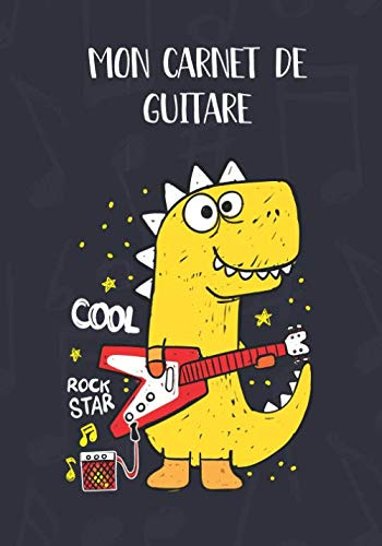 Cahier de guitare avec tablatures et portées : Mon carnet de guitare 'fun'-120 pages: carnet de guitare - idée cadeau musicien - cadeau guitariste - ... Carnet de tablature guitariste-cahier portée