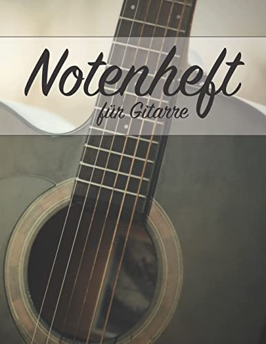Notenheft für Gitarre: TAB und Akkorde - 100 Seiten