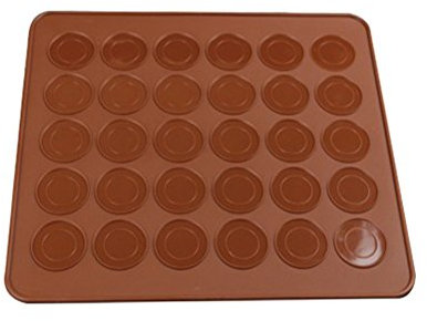 OUNONA Mode Mold Macarons de Cuisson du Silicone, Moule en Silicone pour réaliser 30 Macarons résistant au Chaleur (Rond)