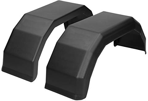 ECD Germany 2-er Pack Anhänger Kotflügel 8 - 150 mm / 505 mm - Kunststoff - Anhängerkotflügel Kotflügel Flügel Schutzblech Radabdeckung