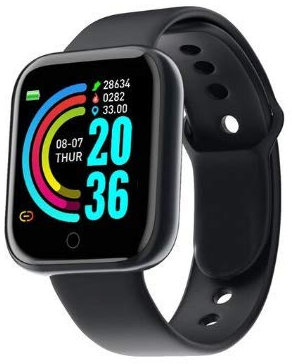 smartwatch, braccialetto fitness, fitness tracker, smartwatch D20, Y68, impermeabile, orologio fitness con cardiofrequenzimetro, contapassi, orologio sportivo da polso da donna e uomo, per iOS e