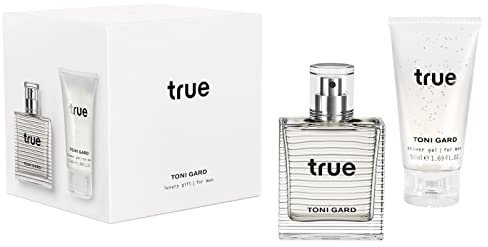 Toni Gard TRUE MEN Set 40 ml Eau de Parfum und 50 ml Duschgel - Moschus Zedernholz Vetiver Moos Bergamotte Herrenduft holzig zitrisch frisch Herrenduft