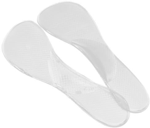 Healeved Semelles en Gel de Silicone pour Femmes Soutien Voûte Plantaire Soulagement Coussinet Antidérapant pour Chaussures à Talons Hauts Insole Transparente Confortable