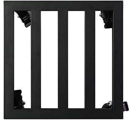 Carro de metal para macetas con ruedas, resistente, grande, para jardín, flores, soporte para interiores y exteriores, con platillos color negro, 35