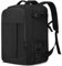 Handgepäck Rucksack 55x40x20 Handgepäck Rucksack für Flugzeug 44L Groß Reiserucksack Handgepäck Tasche 55x40x20cm Reisetasche 55x40x20 Carry-On Rucksack Handgepäck für 18 Zoll Laptop, Schwarz