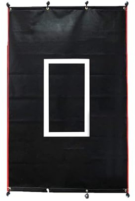 Softball Pitching Backstop 6 X 1.20 Meter Schlachtkäfig Rückhaltestopp Batting Cage Target, Werkzeug Für Trainingsgeräte Schlagen, Pitchen, Baseball