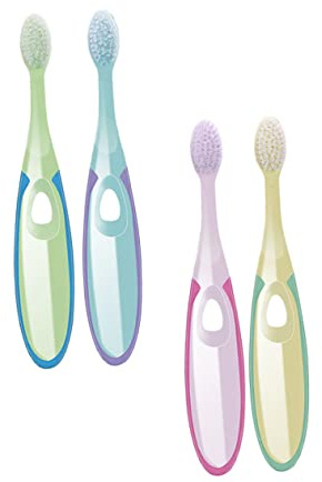 HONITANO 4stücke Teiliges Kinderzahnbürsten Weich Bpa-frei Oral Care Tool Für Jahre Zarte Borsten Zur Effektiven Zahnpflege Und Zahnfleischschutz in Verschiedenen Farben