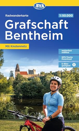 BVA Radwanderkarte Grafschaft Bentheim mit Knotenpunkten 1:50.000: reiß- und wetterfest, E-Bike-geeignet, mit kostenlosem GPS-Download der Touren via BVA-website oder Karten-App