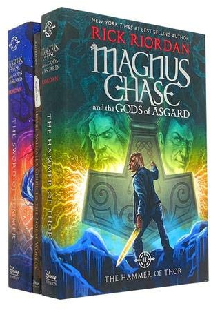 Rick Riordan Deluxe 3 Books Set Collection Magnus Chase Mythology Series