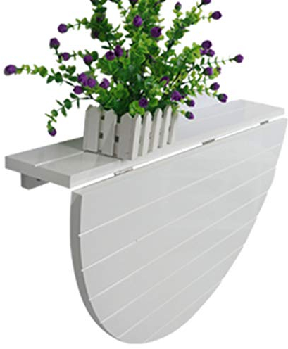 Love-zhuozi Folding Wall Desk-Solid Wood Halbrunde Wand Klapptisch Esstisch Schreibtisch Wand Tisch Faltbar (Farbe : B)