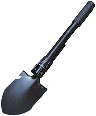 WangLx Folding shovels Pelle à Neige Pliante Pelle Pliable Amovible Carbone Ultra-résistant pour Saison De Neige Jardinage Camping Activités Extérieures, Black