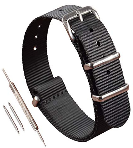 MZBUTIQ Nylon Watch Strap Uhrenarmband Ersatz(10 12 13 14 15 16 17 18 19 20 21 22 23 24mm)
