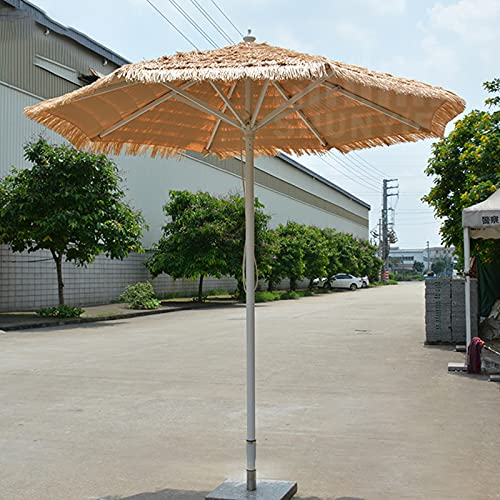 FACAI Parasol Parasol de Table de Jardin Extérieur,Parapluies de Paille de Jardin,Parasol de Plage pour Jardin, Plate-Forme, Cour Arrière et Piscine,2.5m
